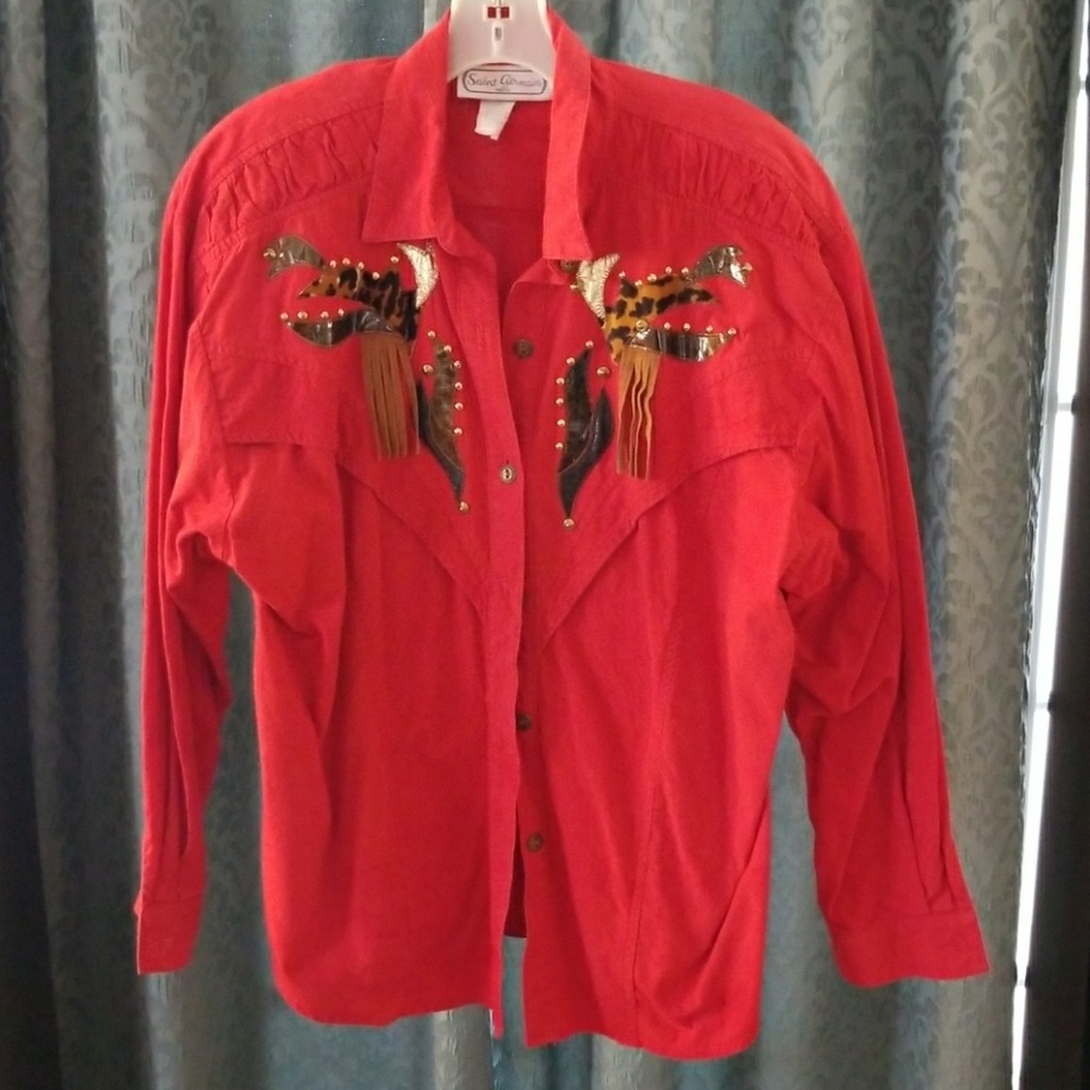 Red Denim Jacket